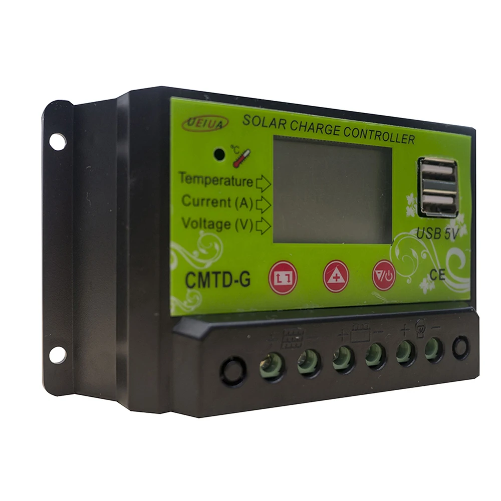 MAYLAR 30A PWM Solar Charge Controller 12V Battery Regulator with 5V USB Output LCD Display
MAYLAR 30A PWM Solar Charge Controller 12V Battery Regulator with 5V USB Output LCD Display