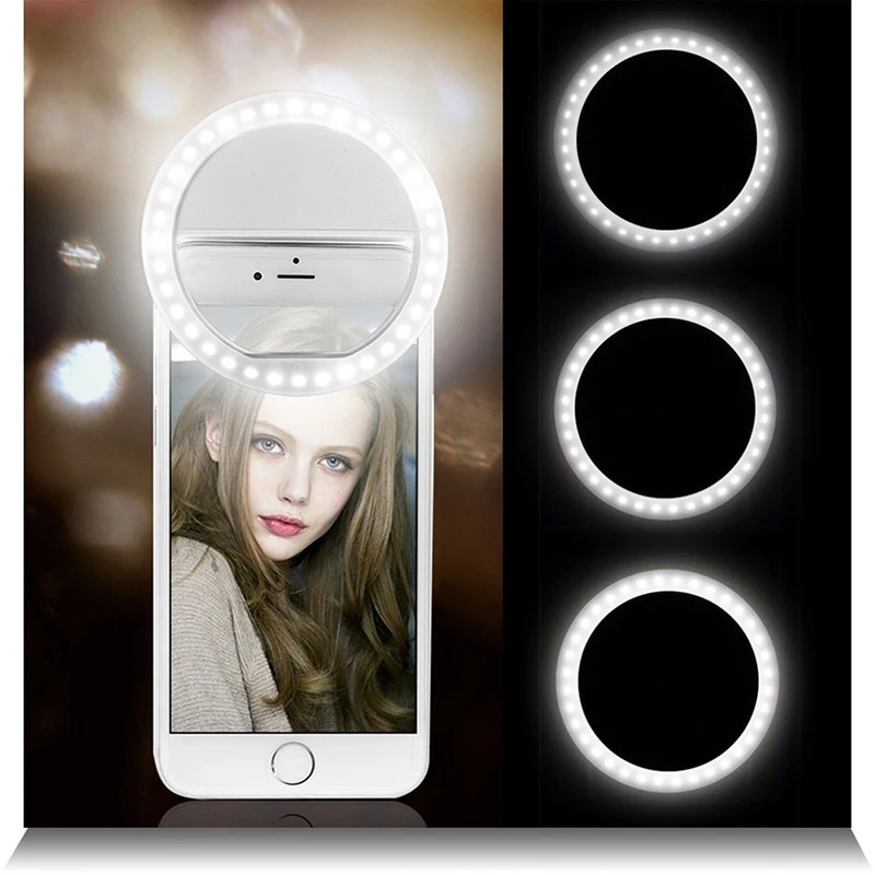 Selfie Ring LED Light Camera Photography Clip For iPhone/Samsung/Huawei Universal Flsah Lights For Smartphones Anillo autofoto
Selfie Ring LED Light Camera Photography Clip For iPhone/Samsung/Huawei Universal Flsah Lights For Smartphones Anillo autofoto