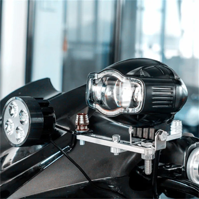 Multifunction Motorcycle Extension 360° Rotary Aluminum Bracket Headlamp Bracket