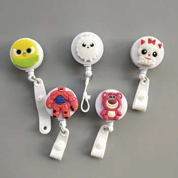 Cute Kawaii Retractable Badge Reel High Quality Silicone Cartoon Nurse Badge Reel Holder Pull ID Card Badge Holder Belt Clip
Cute Kawaii Retractable Badge Reel High Quality Silicone Cartoon Nurse Badge Reel Holder Pull ID Card Badge Holder Belt Clip