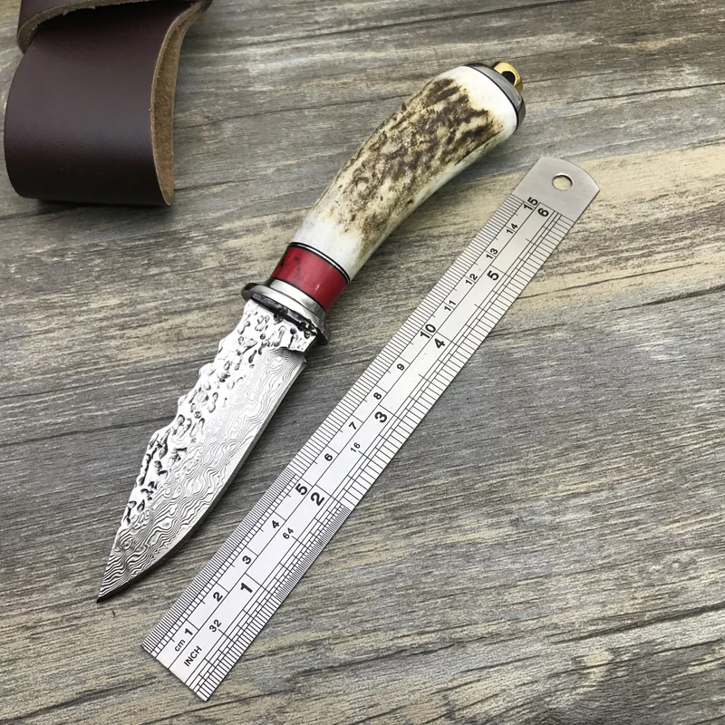 Newest Mongolian Gazelle Horn Outdoor Hunting Knife,Collection Forging Damascus Camping Fixed Knives,Handmade Survival Knife
Newest Mongolian Gazelle Horn Outdoor Hunting Knife,Collection Forging Damascus Camping Fixed Knives,Handmade Survival Knife