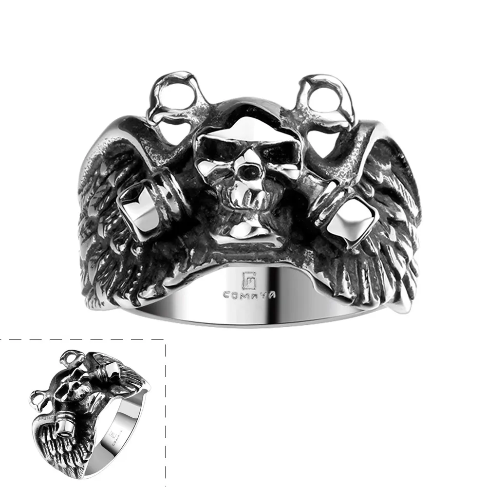 Фото Старинные Ювелирные Изделия Для Мужчин подарок мода панк кольцо мужчины череп