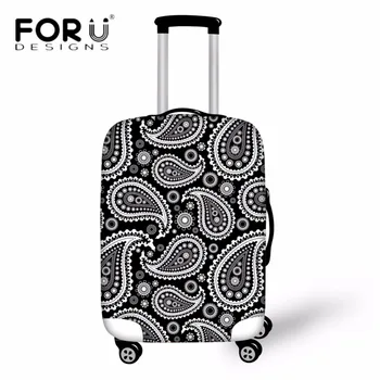 FORUDESIGNS 3D Paisley Printed Vintage Travel Luggage Cover Elastic Waterproof Rain Dust Cover for 18-30 Inch Trolley Case
FORUDESIGNS 3D Paisley Printed Vintage Travel Luggage Cover Elastic Waterproof Rain Dust Cover for 18-30 Inch Trolley Case