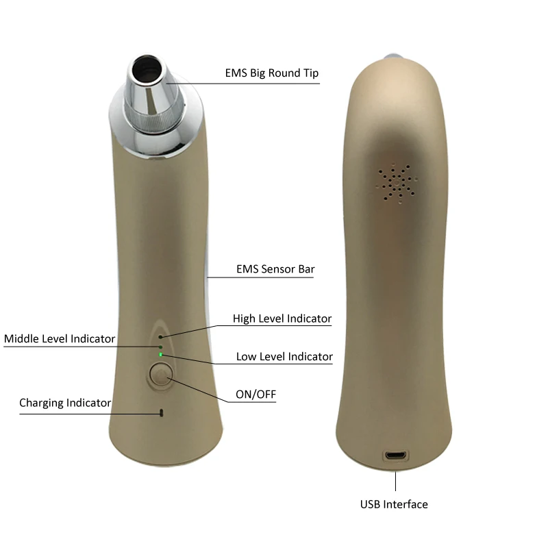Handheld USB Charge Diamond Micro Dermabrasion Peeling Machine EMS Face Lift Exfoliating Vacuum Acne Blackhead Remover Suction
Handheld USB Charge Diamond Micro Dermabrasion Peeling Machine EMS Face Lift Exfoliating Vacuum Acne Blackhead Remover Suction