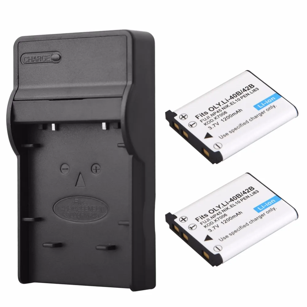 2x 1200mAh EN-EL10 Camera Battery + Charger for Nikon COOLPIX S200 S210 S500 S510 S5100 S520 S60 S600 S700 S800 Haier M80 ENEL10
2x 1200mAh EN-EL10 Camera Battery + Charger for Nikon COOLPIX S200 S210 S500 S510 S5100 S520 S60 S600 S700 S800 Haier M80 ENEL10