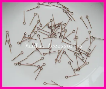 1200pcs 1.8cm antique copper plain metal eye pins with circle head hold beads as jewelry findings at lead free and nickle free
1200pcs 1.8cm antique copper plain metal eye pins with circle head hold beads as jewelry findings at lead free and nickle free
