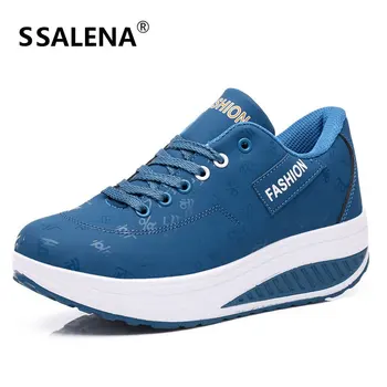 Women PU Leather Toning Shoes 5.5CM Thick Soles Height Increased Wedges Swing Sneakers Ladies Body Shape Slimming Shoes D0567
Women PU Leather Toning Shoes 5.5CM Thick Soles Height Increased Wedges Swing Sneakers Ladies Body Shape Slimming Shoes D0567