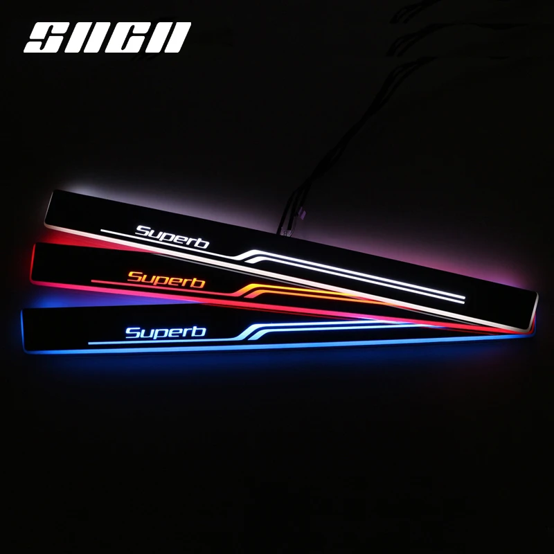 SNCN Trim Pedal LED Car Light Door Sill Scuff Plate Pathway Dynamic Streamer Welcome Lamp For Skoda Superb 2016 Waterproof
SNCN Trim Pedal LED Car Light Door Sill Scuff Plate Pathway Dynamic Streamer Welcome Lamp For Skoda Superb 2016 Waterproof
