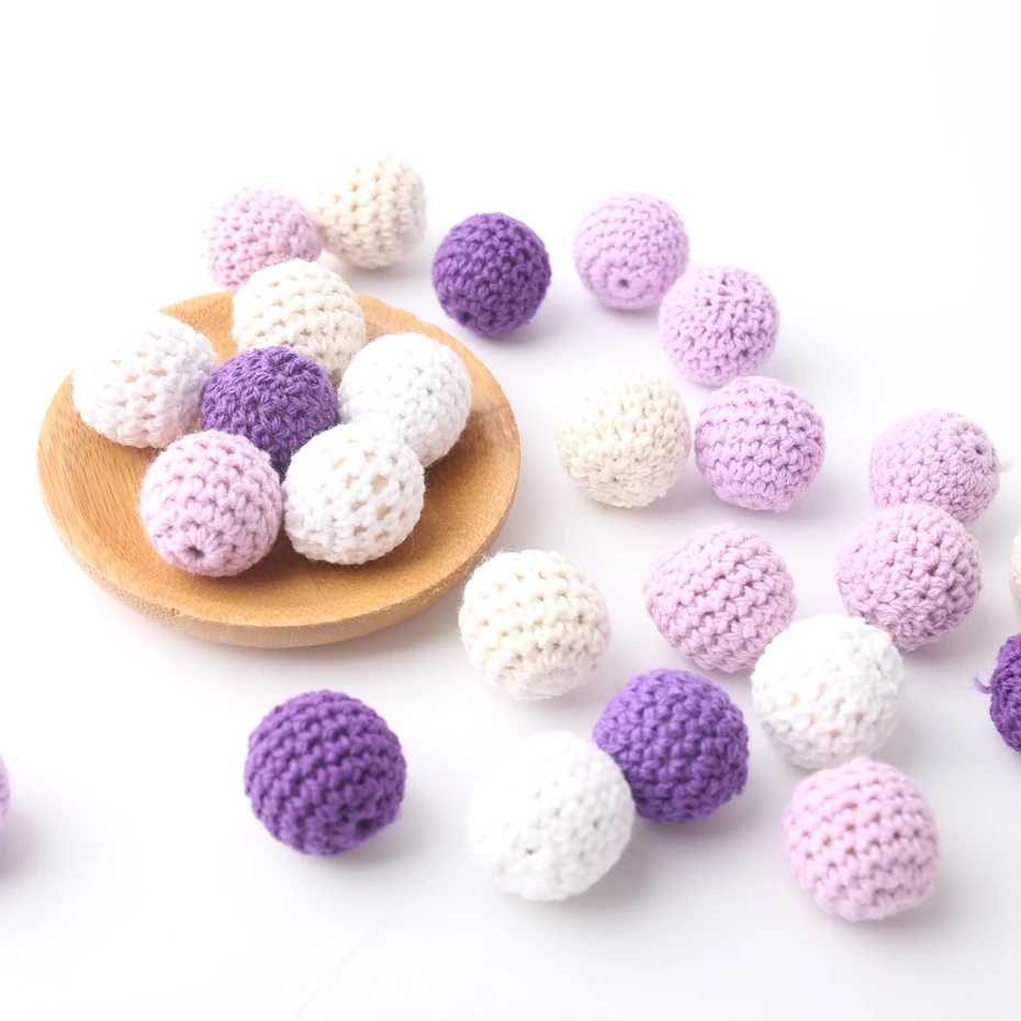Let's Make Wooden Baby Teether 10PCS Purple Series Crochet Cotton Beads Crochet Beads DIY Necklace For Mom Jewlery Accessories
Let's Make Wooden Baby Teether 10PCS Purple Series Crochet Cotton Beads Crochet Beads DIY Necklace For Mom Jewlery Accessories
