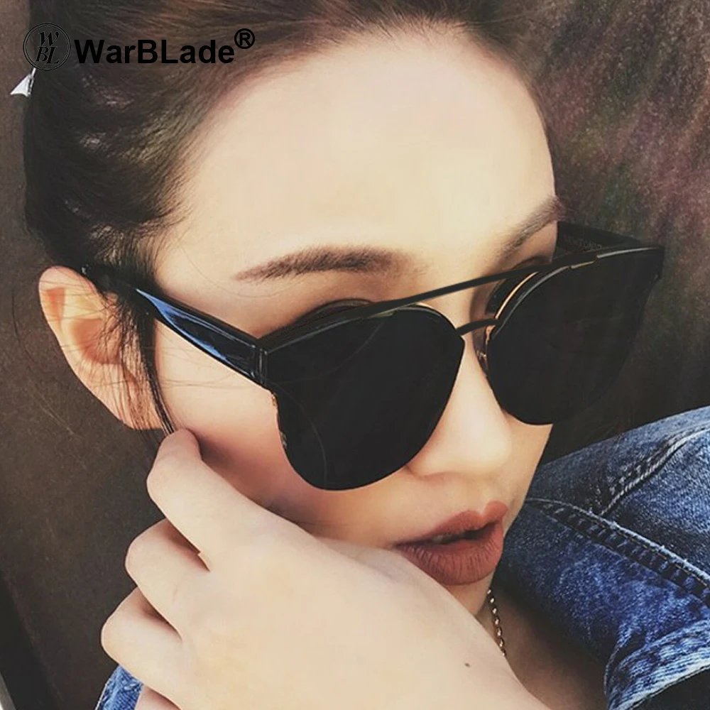 WarBLade Women Cat Eye Sunglasses Fashion luxury Brand Designer lady female mirror Points Sun Glasses for women lunettes femme
WarBLade Women Cat Eye Sunglasses Fashion luxury Brand Designer lady female mirror Points Sun Glasses for women lunettes femme