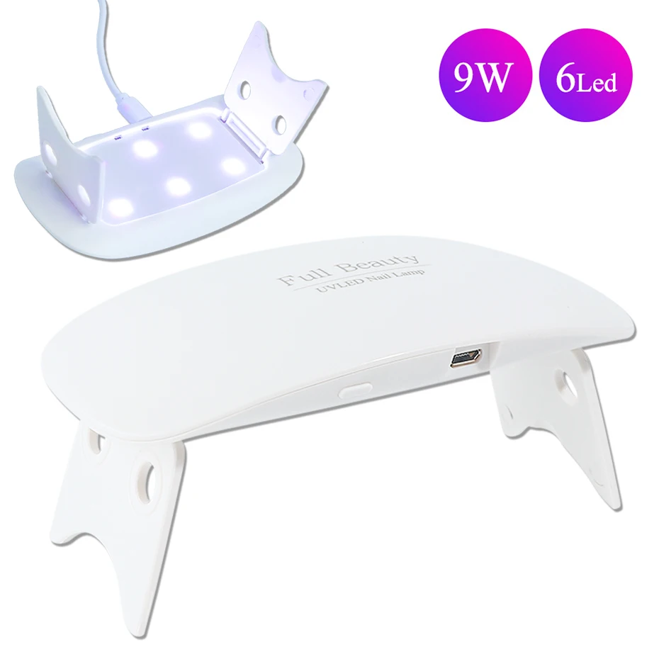 9W Mini Nail Lamp UV LED Nail Art Dryer For Polish Gel Lacquer Curing Tools USB Sunlight Lamp DIY Manicure Equipment BE1016
9W Mini Nail Lamp UV LED Nail Art Dryer For Polish Gel Lacquer Curing Tools USB Sunlight Lamp DIY Manicure Equipment BE1016
