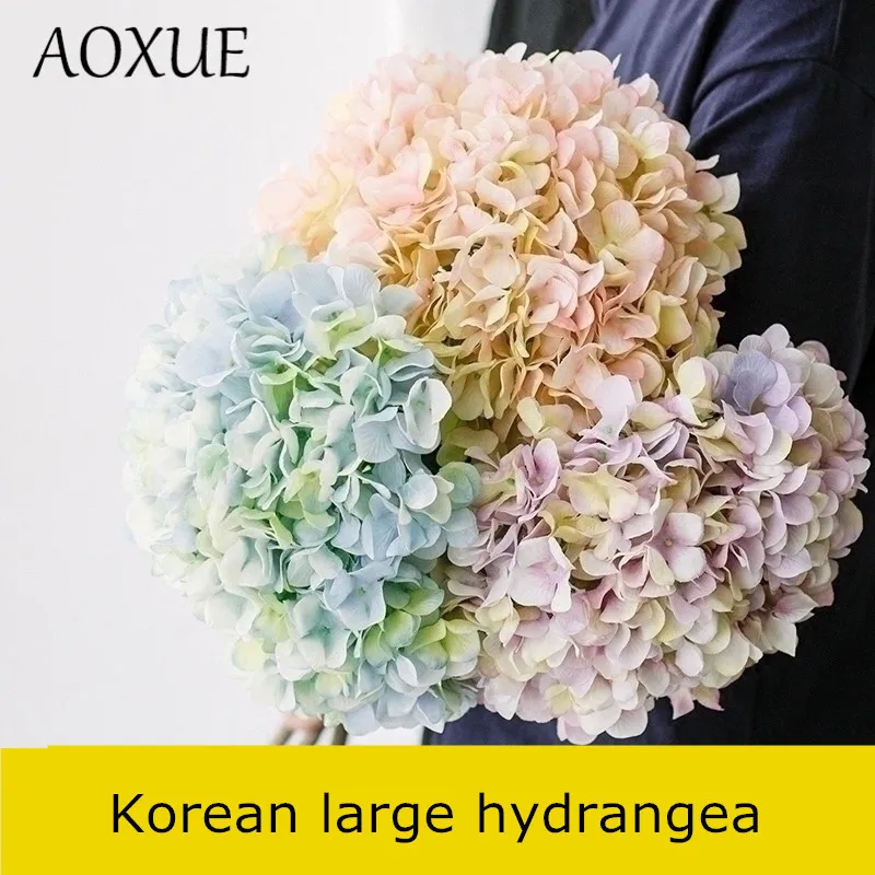 Korean-style simulation silk fake flower hydrangea large bouquet living room home decoration wedding supplie arrangement flower
Korean-style simulation silk fake flower hydrangea large bouquet living room home decoration wedding supplie arrangement flower