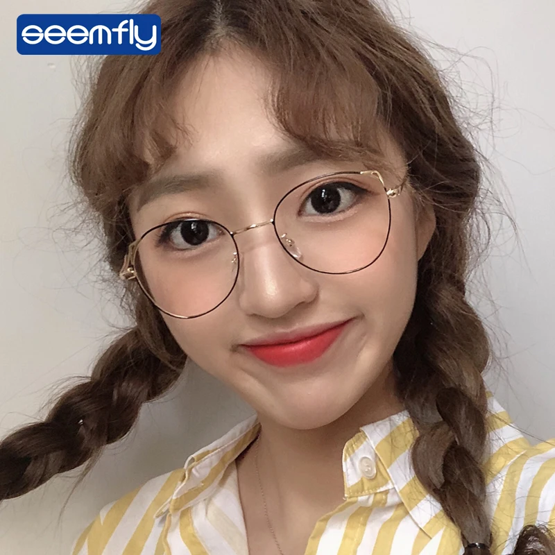 Seemfly Retro Round Cat Ear Clear Lens Glasses Read Glasses Optical Alloy Frame For Women Transparent Eyeglasses student Glasses
Seemfly Retro Round Cat Ear Clear Lens Glasses Read Glasses Optical Alloy Frame For Women Transparent Eyeglasses student Glasses