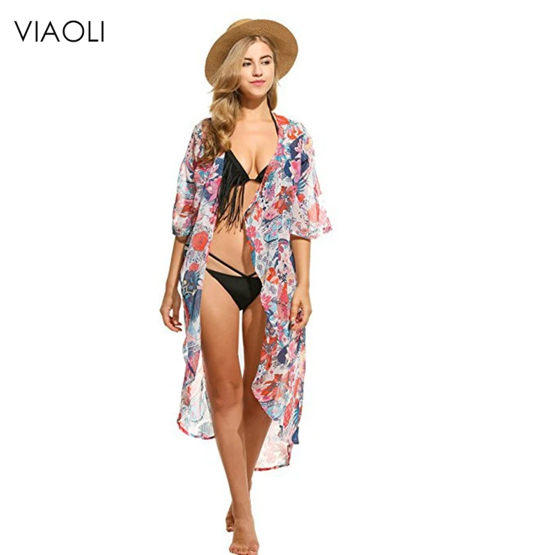 VIAOLI Swimsuit Cover Up Women Sexy Beach Cover-Ups Beach Cardigan Bathing Suit 2018 Bikini cover up Swimsuit Summer Long Dress
VIAOLI Swimsuit Cover Up Women Sexy Beach Cover-Ups Beach Cardigan Bathing Suit 2018 Bikini cover up Swimsuit Summer Long Dress