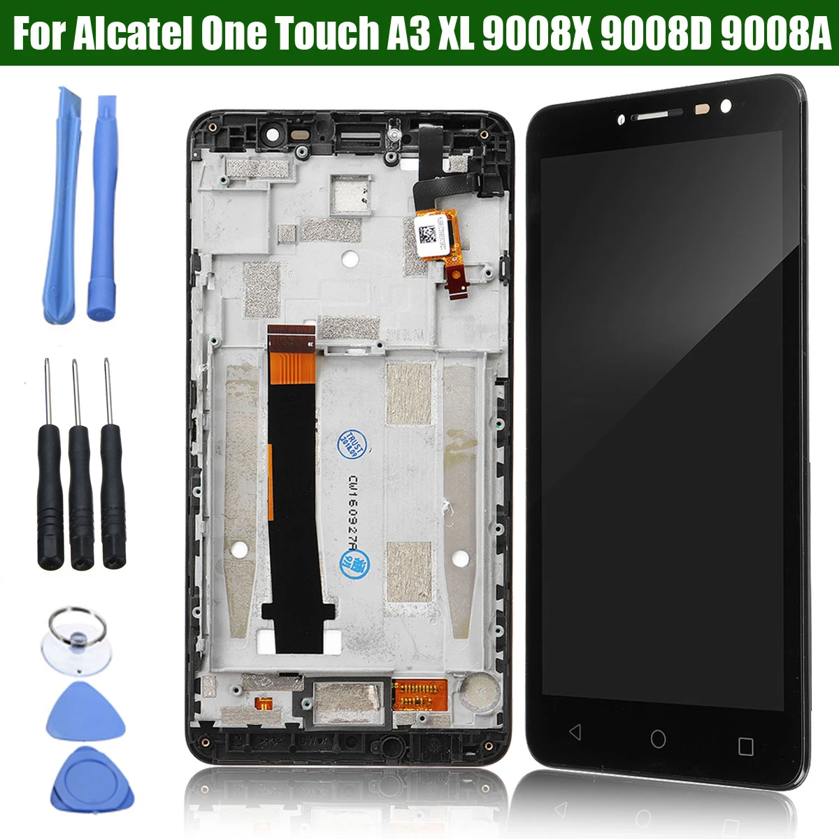 LEORY For Alcatel One Touchs A3 XL 9008X 9008D 9008A Mobilephone Touchs Screen + LCD Display Assembly +Tools Replacement
LEORY For Alcatel One Touchs A3 XL 9008X 9008D 9008A Mobilephone Touchs Screen + LCD Display Assembly +Tools Replacement