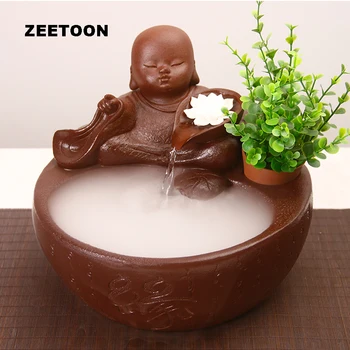 110V-240V Zen Style Buddha Water Fountain Pottery Feng Shui Desktop Atomizer Air Humidifier Home Decor Lucky Business Ornament
110V-240V Zen Style Buddha Water Fountain Pottery Feng Shui Desktop Atomizer Air Humidifier Home Decor Lucky Business Ornament