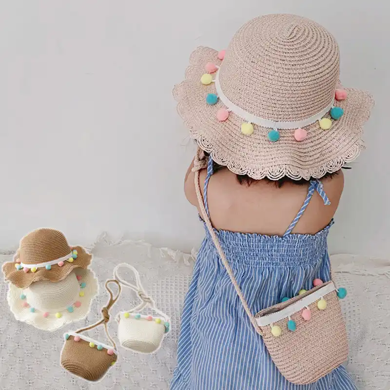straw hats and bags