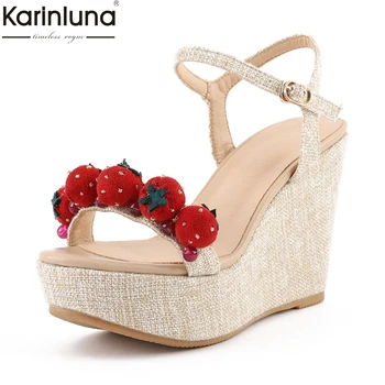 Sweet Strawberry Ladies Wedges High Heels Shoes Woman Casual Party wedding Sexy Summer Sandals woman 2019
Sweet Strawberry Ladies Wedges High Heels Shoes Woman Casual Party wedding Sexy Summer Sandals woman 2019