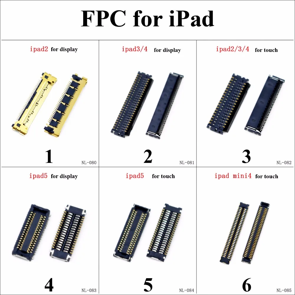 ChengHaoRan 1pcs FPC Connector For iPad 2 3 4 5 mini 4 display LCD Touch Connector 20pin 32pin 20p 32p Repair Parts
ChengHaoRan 1pcs FPC Connector For iPad 2 3 4 5 mini 4 display LCD Touch Connector 20pin 32pin 20p 32p Repair Parts