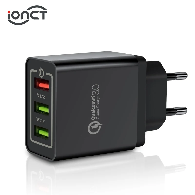 Универсальное настенное зарядное устройство Quick USB 18 W qc 3 0 2 5 V 3A для Iphone EU Plug
