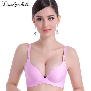 Ladychili Women Intimates Soild Color One Piece Seamless Wireless Bra Lingerie B Cup Thick Foam C Cup Thin Cup Bracelet DD18
Ladychili Women Intimates Soild Color One Piece Seamless Wireless Bra Lingerie B Cup Thick Foam C Cup Thin Cup Bracelet DD18