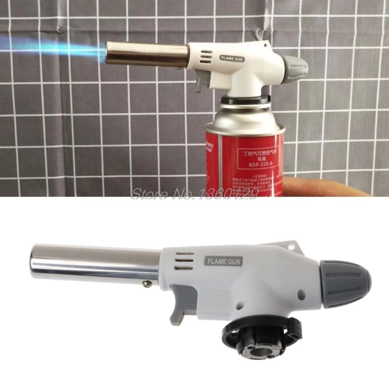 Metal Flame Gas Torch Blow Torch Cooking AutoIgnition Butane Gas Welding-Burner Heating Welding Gas Burner Flame Lighter
Metal Flame Gas Torch Blow Torch Cooking AutoIgnition Butane Gas Welding-Burner Heating Welding Gas Burner Flame Lighter