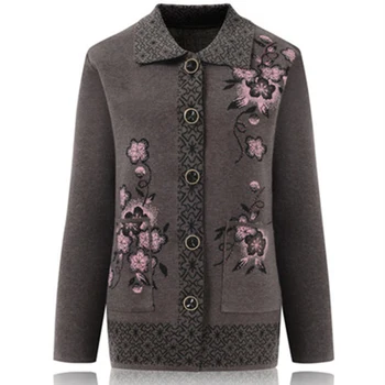Women Autumn Winter Plus Size 4XL Turn-Down Collar Knitted Coat Female Embroidered Single Breasted Knitted Sweater Cardigan F399
Women Autumn Winter Plus Size 4XL Turn-Down Collar Knitted Coat Female Embroidered Single Breasted Knitted Sweater Cardigan F399
