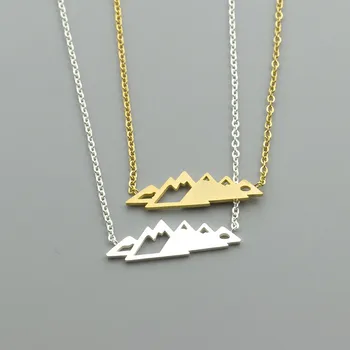 10pcs/lot Minimalist Jewelry Collar Mujer Gold Color Snowy Mountain Top Necklace Stainless Steel Gold Chain Geometric Choker
10pcs/lot Minimalist Jewelry Collar Mujer Gold Color Snowy Mountain Top Necklace Stainless Steel Gold Chain Geometric Choker
