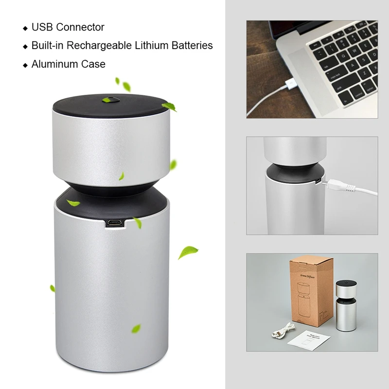 Waterless Oil Nebulizer Diffuser For Essential Oils Automatic Protection Aromatherapy Diffusers Rechargeable
Waterless Oil Nebulizer Diffuser For Essential Oils Automatic Protection Aromatherapy Diffusers Rechargeable