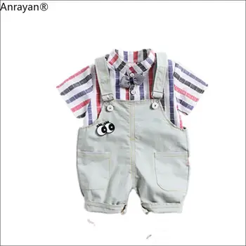 2020 Summer Children Boys Girl Infant Clothes Stripe Shirt Strap Shorts SUIT SETS Child Toddler Cotton Clothing Kids Tracksuits
2020 Summer Children Boys Girl Infant Clothes Stripe Shirt Strap Shorts SUIT SETS Child Toddler Cotton Clothing Kids Tracksuits