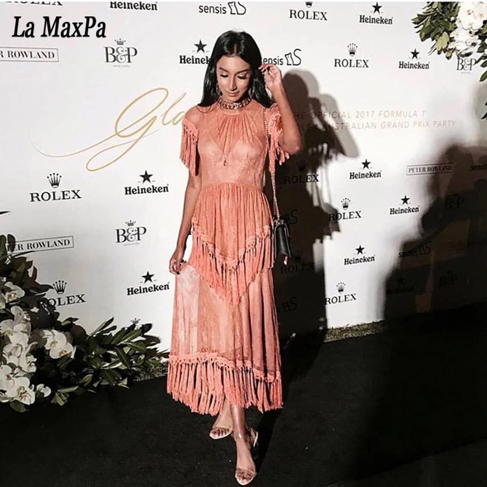 2017 New Fashion Women Summer Black O Neck Dress Tassel Lace Midi Dress Vestidos Celebrity Evening Party Holiday dresses Vestido
2017 New Fashion Women Summer Black O Neck Dress Tassel Lace Midi Dress Vestidos Celebrity Evening Party Holiday dresses Vestido