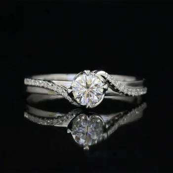 LASAMERO 0.31CT FG/SI Round Cut Love Modern Natural Diamond Ring For Women 18k White Gold Certified Engagement Wedding Ring
LASAMERO 0.31CT FG/SI Round Cut Love Modern Natural Diamond Ring For Women 18k White Gold Certified Engagement Wedding Ring