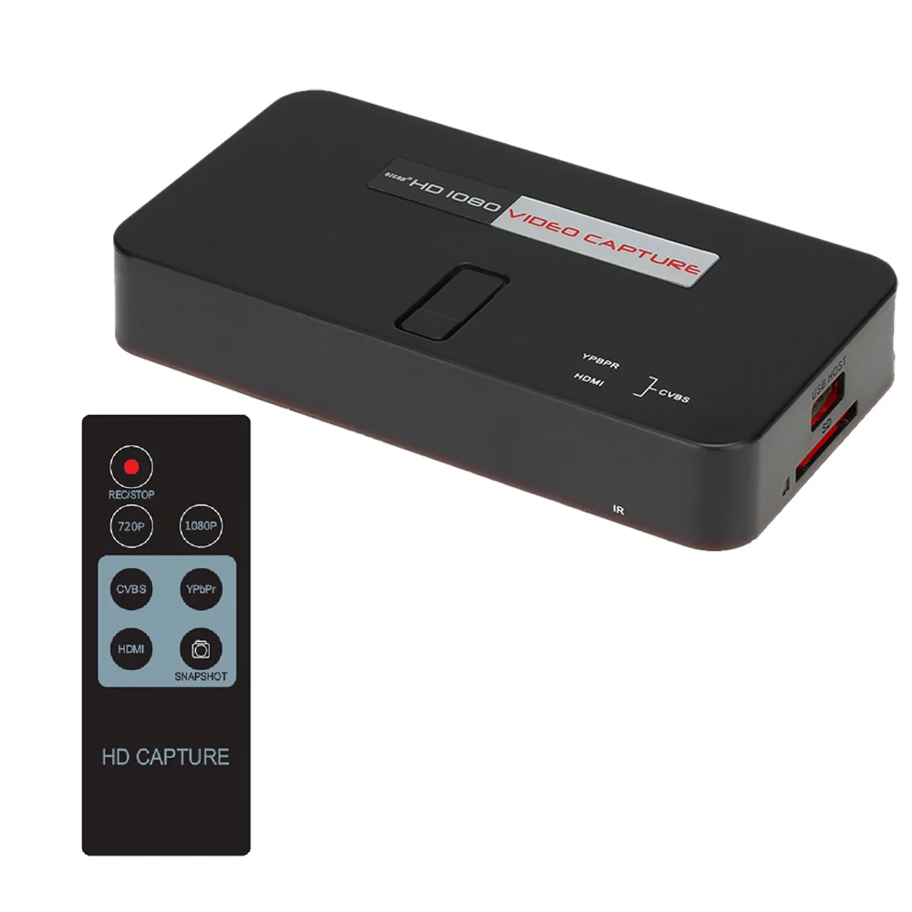 Видеозапись EZCAP284 HD 1080P видеосъемка HD/Ypbpr ТВ видеорегистратор с дистанционным