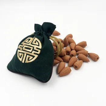 45 pcs/bag Backflow Incense Creative Gift Silk Bag Natural Cone Incense Sandalwood Incense 12 flavors can be chose F
45 pcs/bag Backflow Incense Creative Gift Silk Bag Natural Cone Incense Sandalwood Incense 12 flavors can be chose F