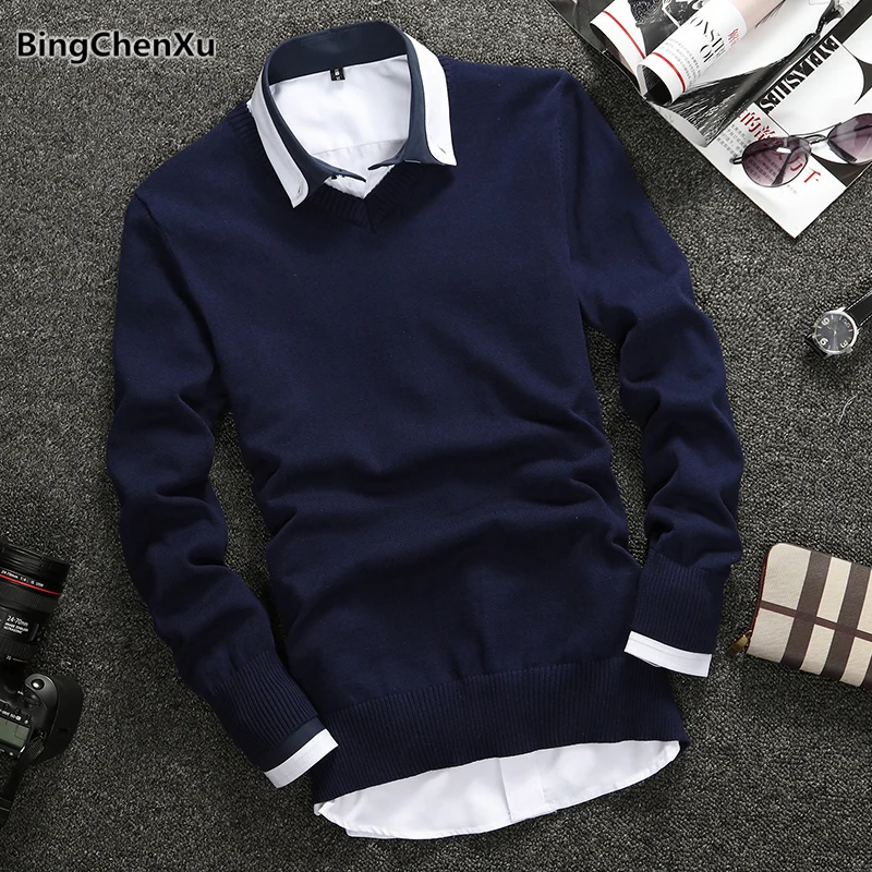 Casual Men's Sweater Hot Sale Quality Cotton Knitted Sweater Men Stylish V-Neck Solid Pullover Men Brand Winter Mens Wear 1091
Casual Men's Sweater Hot Sale Quality Cotton Knitted Sweater Men Stylish V-Neck Solid Pullover Men Brand Winter Mens Wear 1091