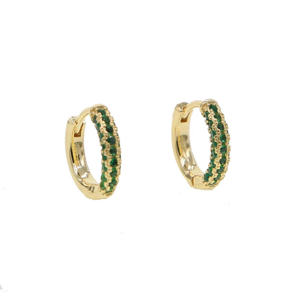 2019 Delicate tiny fashion Jewelry copper gold color Earring colorful CZ circle hoop mini small Earring For girl women
2019 Delicate tiny fashion Jewelry copper gold color Earring colorful CZ circle hoop mini small Earring For girl women