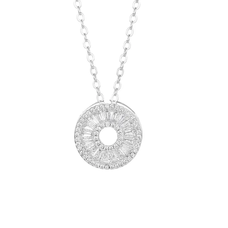 Brand Round Pendants 5A Zircon Cz Real 925 Sterling silver Wedding Pendant with Necklace for women Bridal jewelry girl gift
Brand Round Pendants 5A Zircon Cz Real 925 Sterling silver Wedding Pendant with Necklace for women Bridal jewelry girl gift
