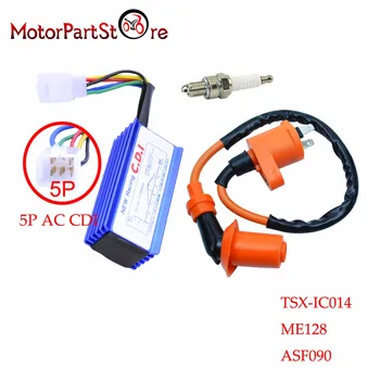 Racing Ignition Coil GY6+ A7TC Spark Plug + AC CDI 5 pin For 50cc - 125cc 140cc 150cc 160cc XR50 CRF50 Pit Dirt Bike D10
Racing Ignition Coil GY6+ A7TC Spark Plug + AC CDI 5 pin For 50cc - 125cc 140cc 150cc 160cc XR50 CRF50 Pit Dirt Bike D10