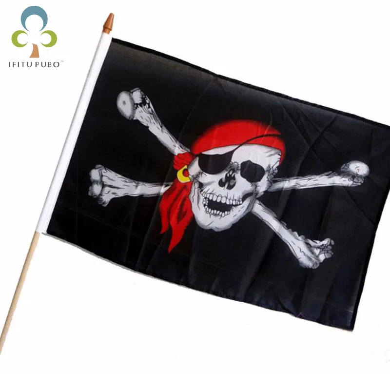 Halloween Bar Decoration Dress Up Props Pirate Flag+flagpole Bearer Waving Banner Pirates Of The Caribbean S 46*29cm GYH
Halloween Bar Decoration Dress Up Props Pirate Flag+flagpole Bearer Waving Banner Pirates Of The Caribbean S 46*29cm GYH