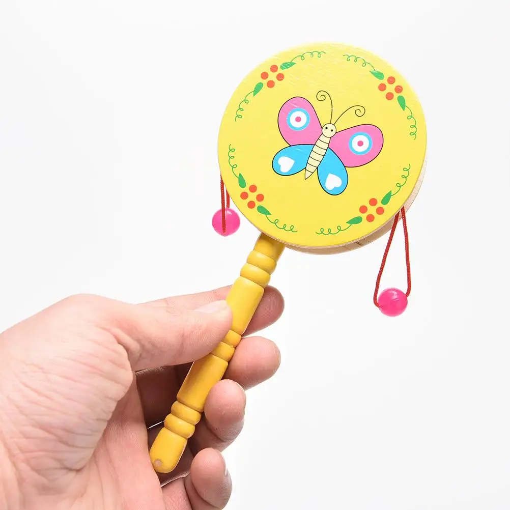 Kids Animal Print Wooden Rattle Drum Spin Toy Funny Cartoon Handbell Musical Instrument Cute Baby Toys
Kids Animal Print Wooden Rattle Drum Spin Toy Funny Cartoon Handbell Musical Instrument Cute Baby Toys