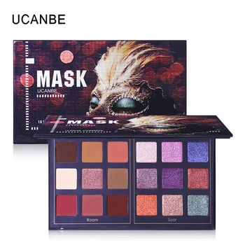 UCANBE Beauty Mask 18 Colors Eyeshadow Makeup Palette Basic Shimmer Matte Nude Pigment Eye Shadow Cosmetics Pressed Glitter
UCANBE Beauty Mask 18 Colors Eyeshadow Makeup Palette Basic Shimmer Matte Nude Pigment Eye Shadow Cosmetics Pressed Glitter