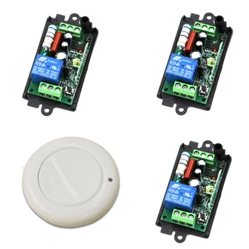 New 110V 220V 1CH 1Channe RF Wireless Remote Control Switch System Teleswitch 1X Round Transmitter + 3X Receiver315/433 MHZ
New 110V 220V 1CH 1Channe RF Wireless Remote Control Switch System Teleswitch 1X Round Transmitter + 3X Receiver315/433 MHZ