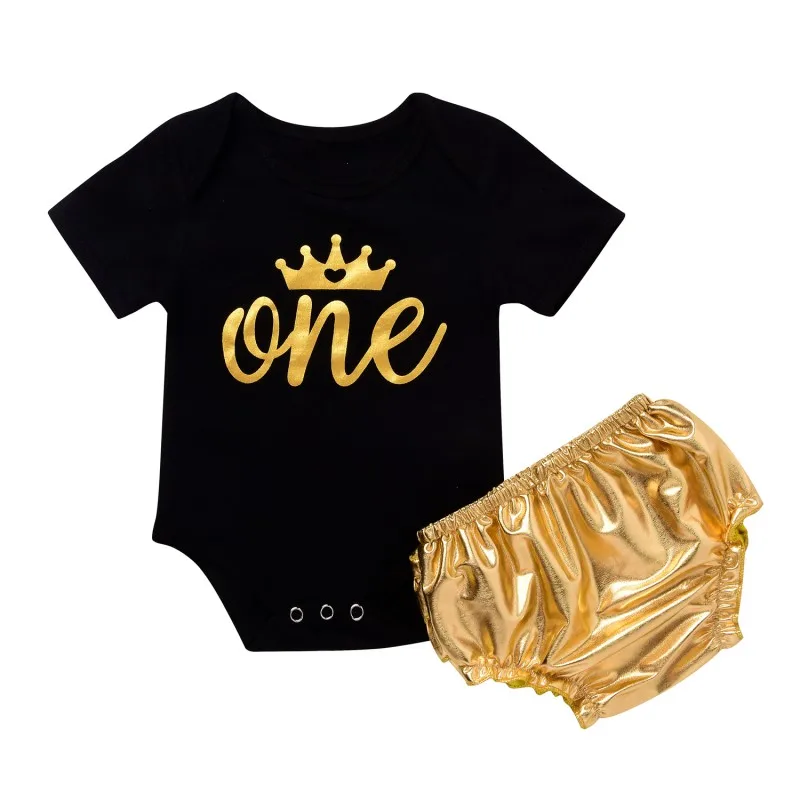 WEIXINBUY Baby Clothes Set 2pcs Summer Baby Kleding 100% Cotton Rompers +Golden Ruffle Bloomers Shorts Newborn Clothes
WEIXINBUY Baby Clothes Set 2pcs Summer Baby Kleding 100% Cotton Rompers +Golden Ruffle Bloomers Shorts Newborn Clothes