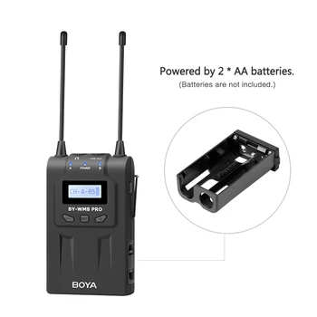BOYA UHF Dual-Channel 48 Channels Receiver with LCD Display for BOYA BY-WHM8 Pro Handheld Microphone Wireless Microphone System
BOYA UHF Dual-Channel 48 Channels Receiver with LCD Display for BOYA BY-WHM8 Pro Handheld Microphone Wireless Microphone System