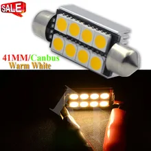 2Pcs Festoon Led Bulb C5W C10W 41mm Car Reading Dome Light 8 5050SMD CANBUS License Plate Lamp 6000K Warm White 4300K DC 12V
2Pcs Festoon Led Bulb C5W C10W 41mm Car Reading Dome Light 8 5050SMD CANBUS License Plate Lamp 6000K Warm White 4300K DC 12V