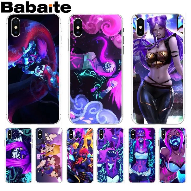 Babaite kda league of legends Hot selling fashion phone case for iPhone 8 7 6 6S Plus X XS max 10 5 5S SE XR Coque Shell
Babaite kda league of legends Hot selling fashion phone case for iPhone 8 7 6 6S Plus X XS max 10 5 5S SE XR Coque Shell