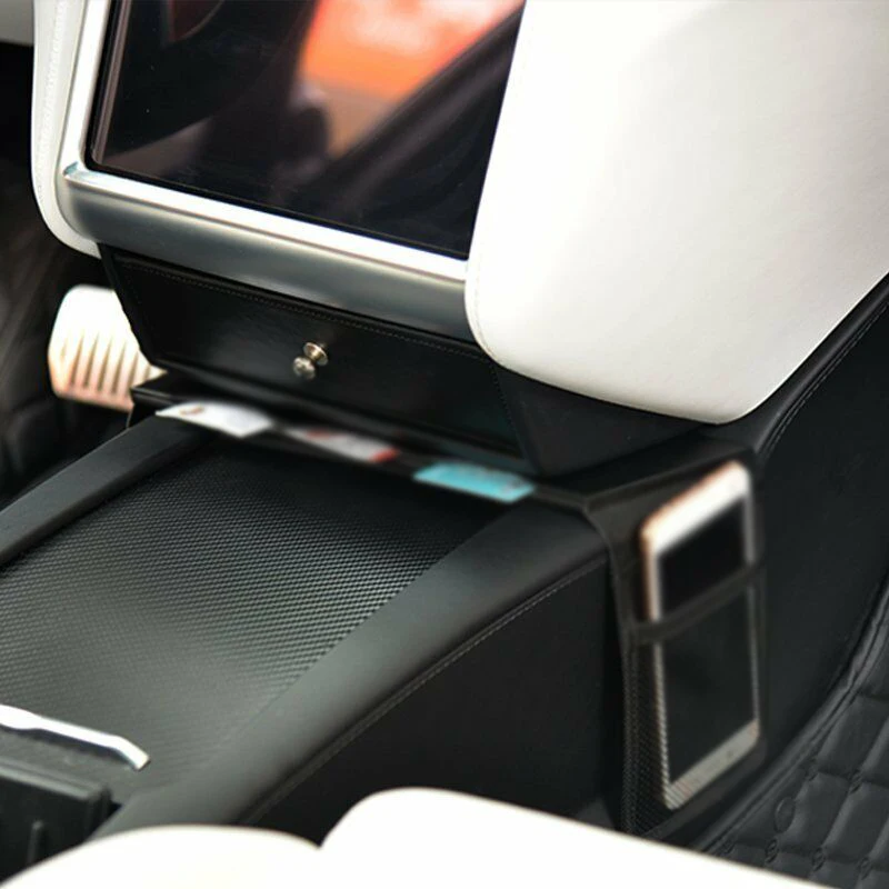 Car Armrest Box Storage Black Leather Center Console Storage Bag For Tesla Model S X Stowing Tidying Interior Accessories
Car Armrest Box Storage Black Leather Center Console Storage Bag For Tesla Model S X Stowing Tidying Interior Accessories
