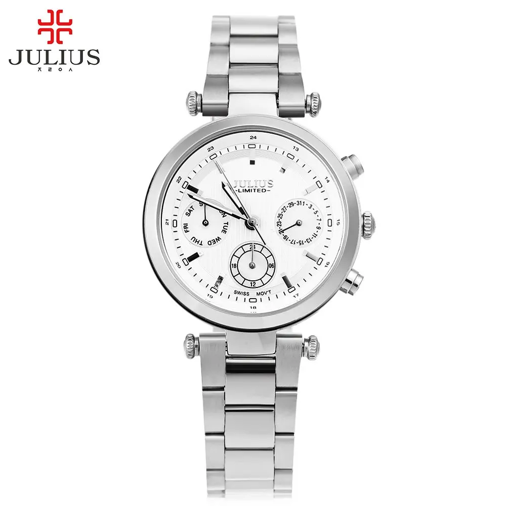 JULIUS Woman Watches 2016 Brand Luxury Three Working Sub-dials Luminous Pointer Waterproof Quartz Wristwatch relogio feminino
JULIUS Woman Watches 2016 Brand Luxury Three Working Sub-dials Luminous Pointer Waterproof Quartz Wristwatch relogio feminino