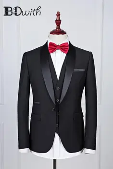 2019 New Men Suits One Button Shawl Collar 3 Pieces Suits(Jacket+Pants+Vest) Slim Fit Suits Groom Wedding Party Tuxedos
2019 New Men Suits One Button Shawl Collar 3 Pieces Suits(Jacket+Pants+Vest) Slim Fit Suits Groom Wedding Party Tuxedos