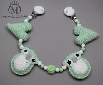 MIYOCAR handmade wood clip green Crochet stroller toy chain for pram stroller mobile rattle woodenstroller chain
MIYOCAR handmade wood clip green Crochet stroller toy chain for pram stroller mobile rattle woodenstroller chain